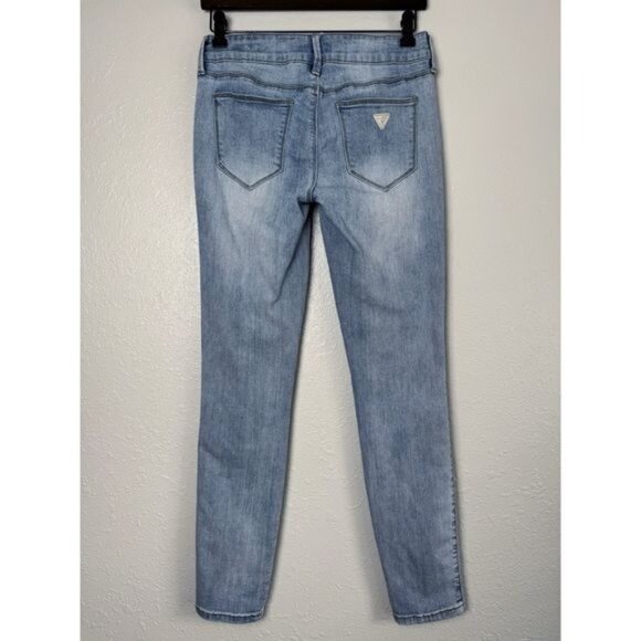 Guess Sienna curvy fit medium rise curvy skinny distressed jeans 27 - Picture 7 of 13